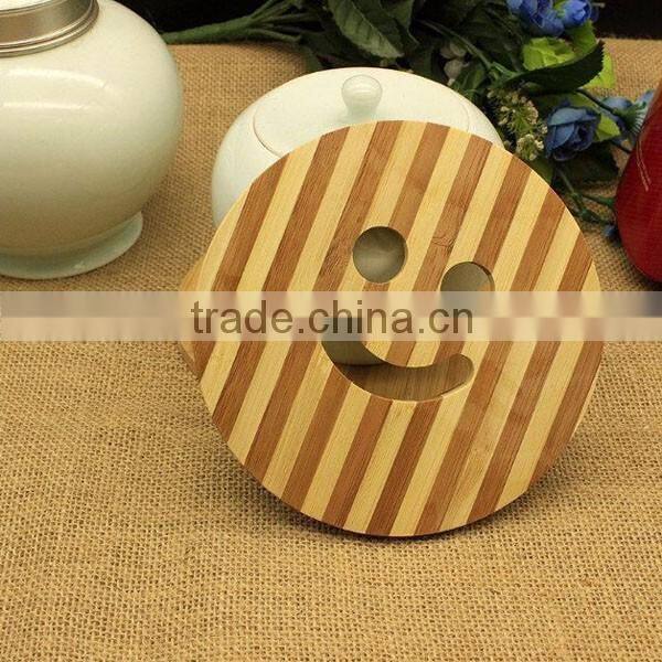 High quanlity Wooden coasters heat pad round placemat