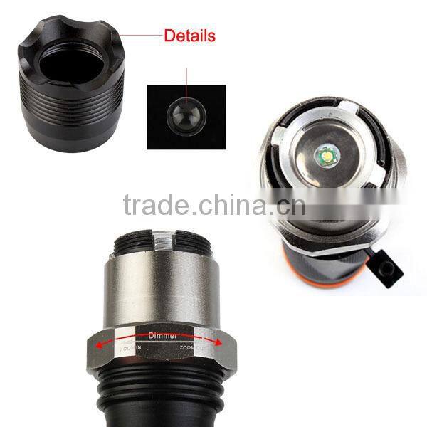 1174 New Multi Function Zoomable police torch led emergency torch linterna led