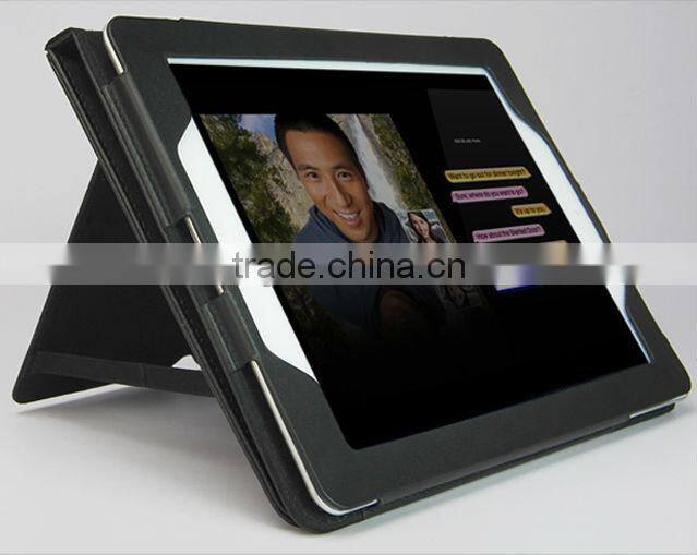 fashionable design pu leather flip cover pouch case for ipad 5