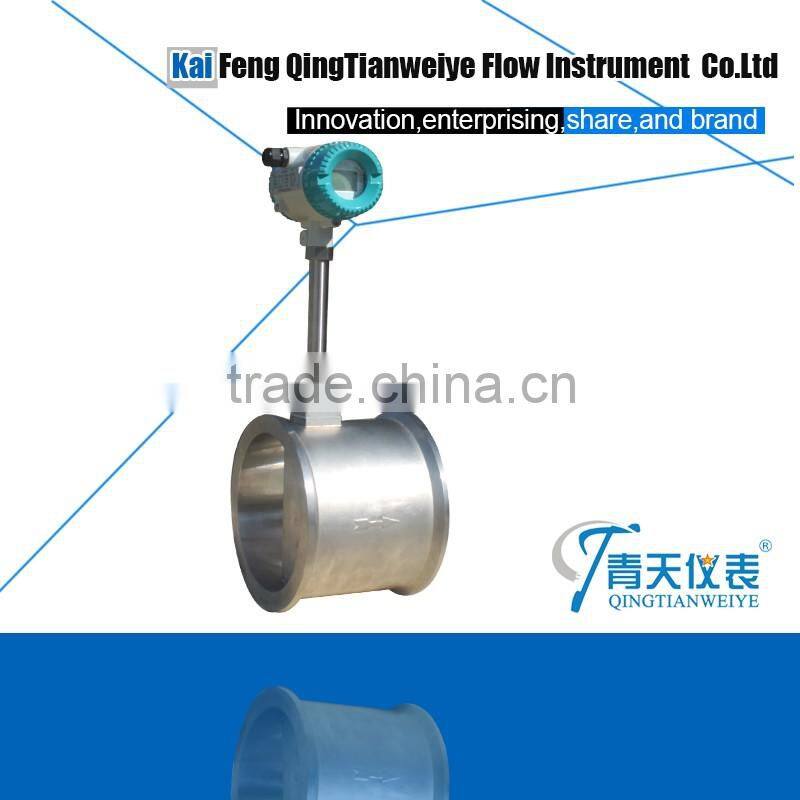 SS304 body digital display swirl vortex gas flow meter