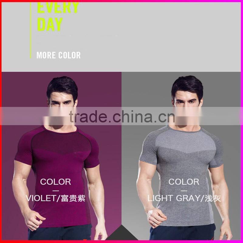 2016 New style Tennis clothes sport T-shirt , men slimming body shaper, men sports wear