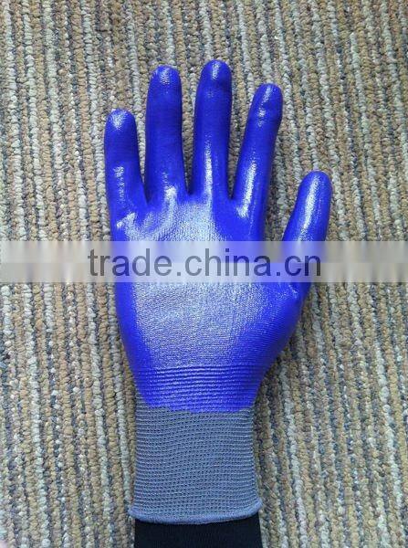 13 Gauge polyester/cotton liner,nitrile 3/4 coated