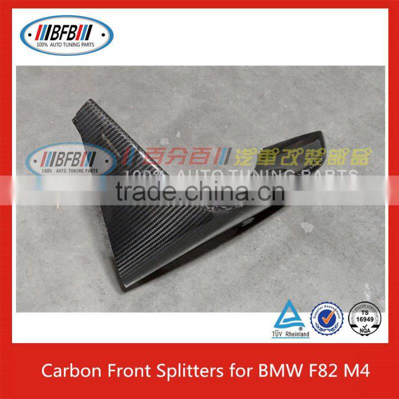 FRONT SPLITTERS FOR BMW F80 M3 FOR F82 M4 CARBON FIBER LIP SPLITTER