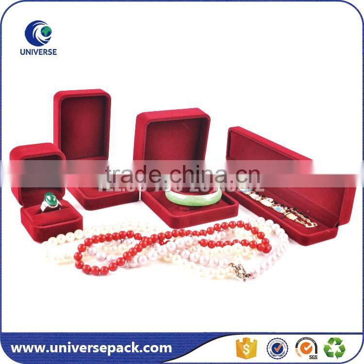 Oem design velvet earring box for gift