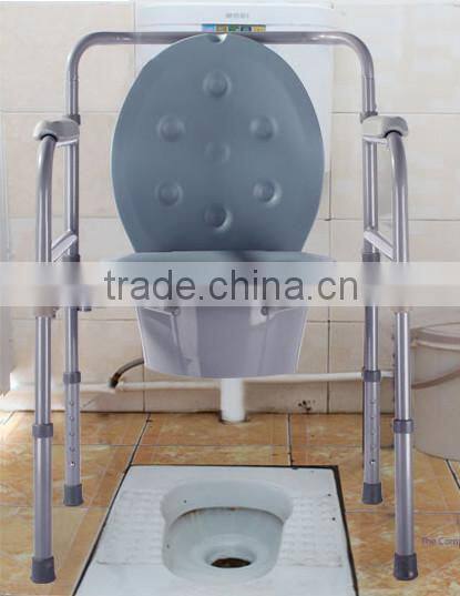 foldable powder coated steel commode chairs