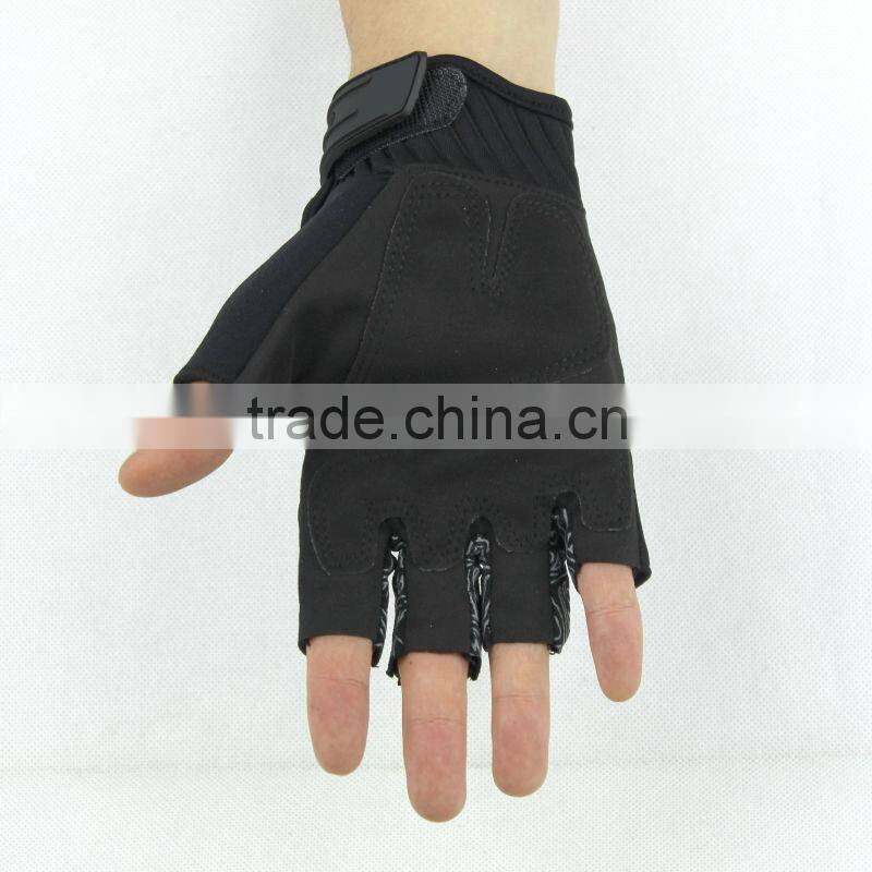 best seller black fingerless sport gloves