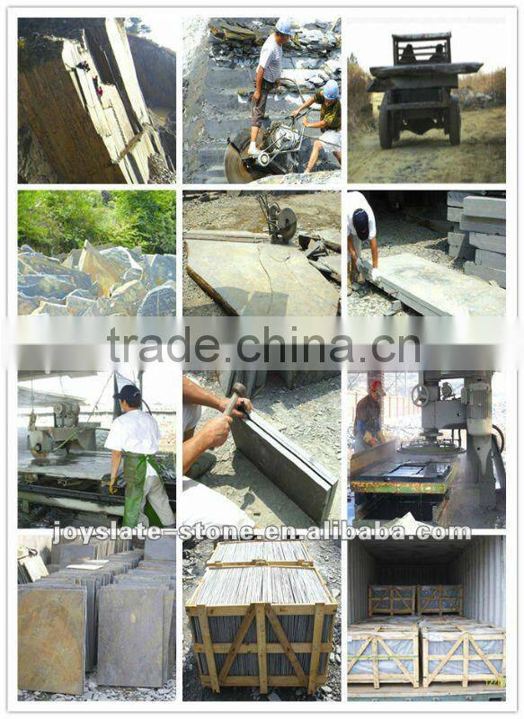 Slate patio slab for floor