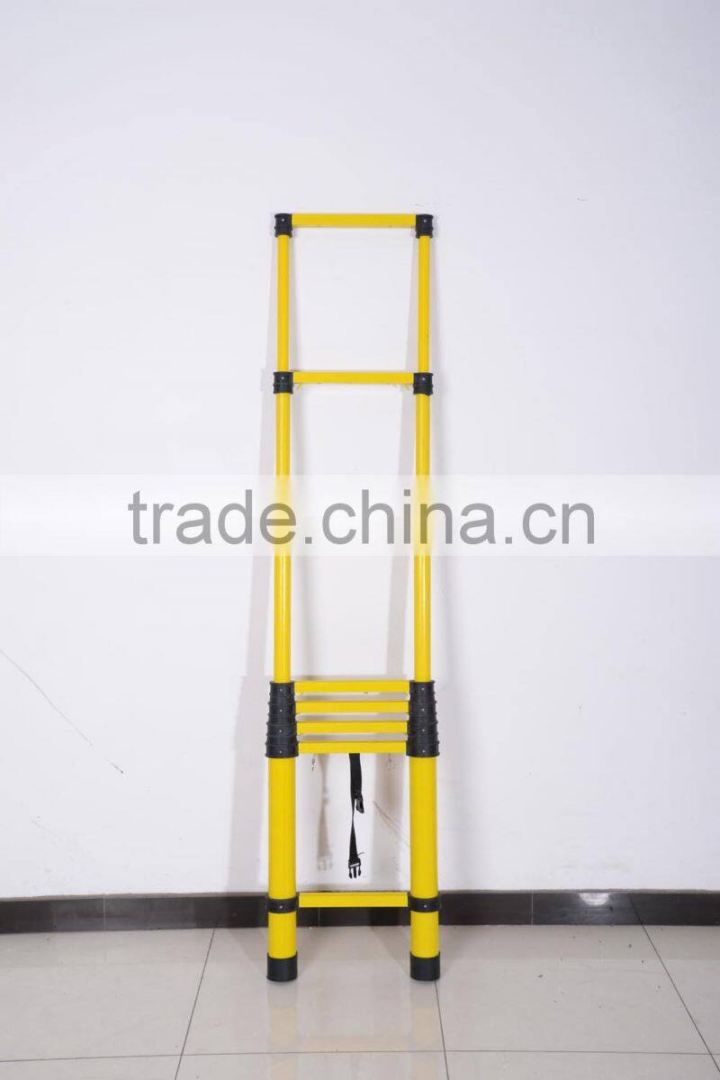 Portable & foldable aluminum telescopic ladder 3.8m (12'5 ft) EN131 certificated