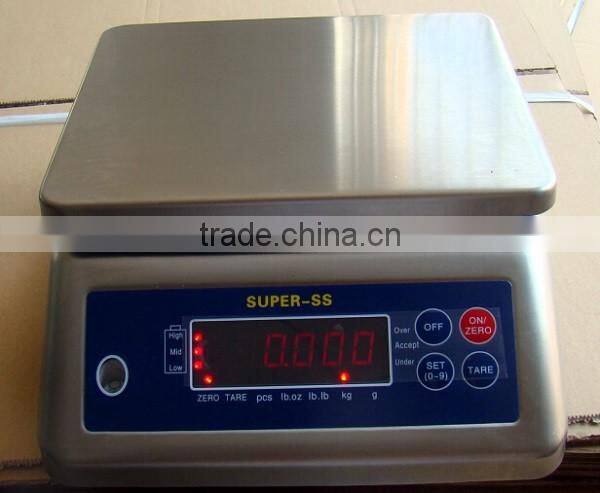 IP 68 stainless steel water proof weighing scale