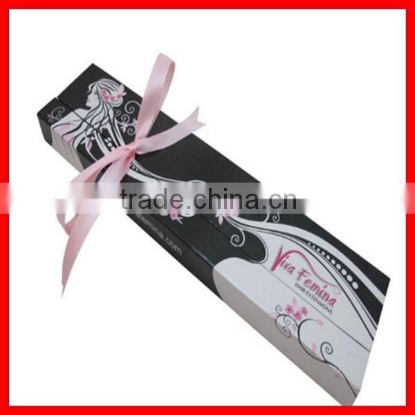 New Design Decorative Cardboard Hair Extension Packaging Boxes Wholesale