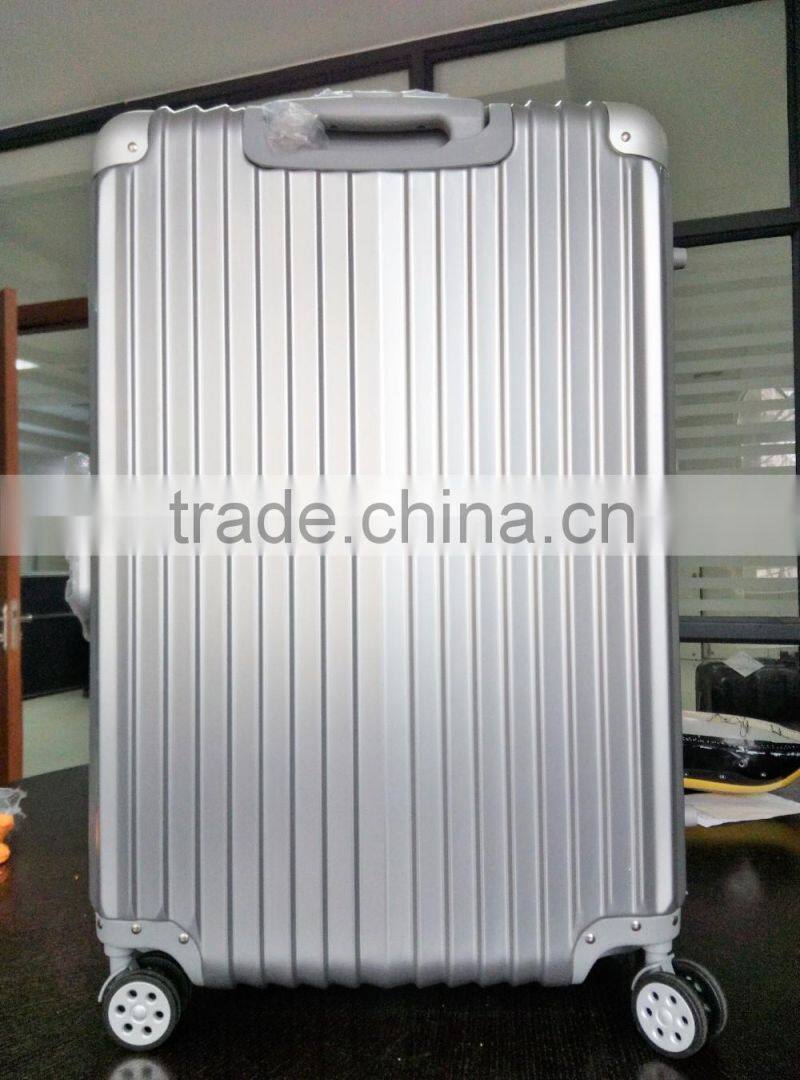 TOP and High quality hard ABS+PC Bright trolley luggage set