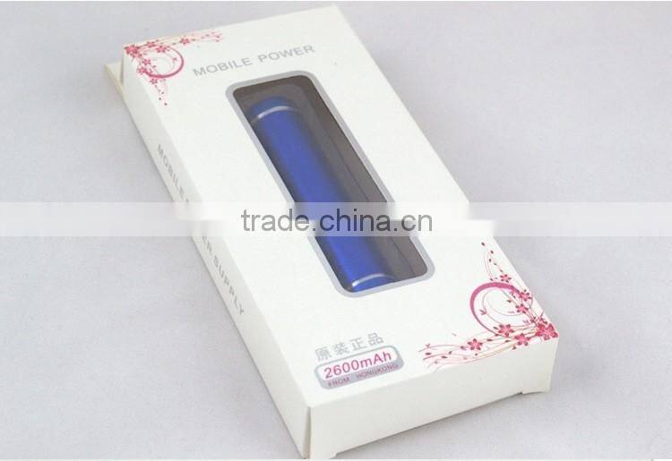 2016 factory price cylinder shape power bank,portable power bank with LED light