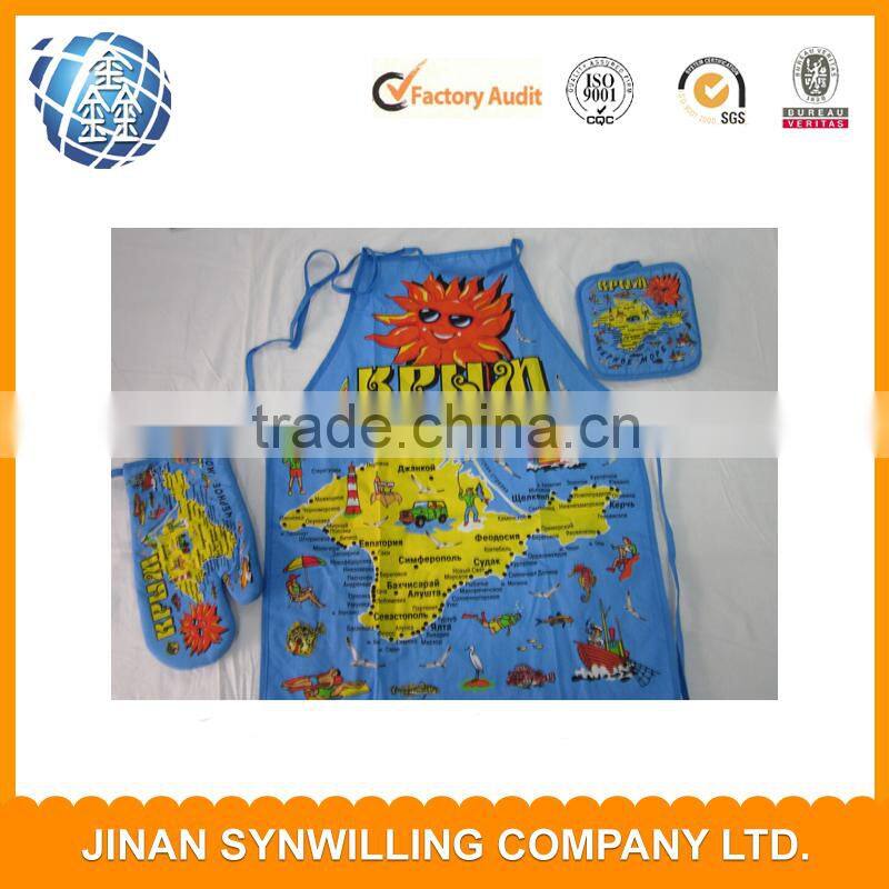 promotional functional bib advertising full color aprons