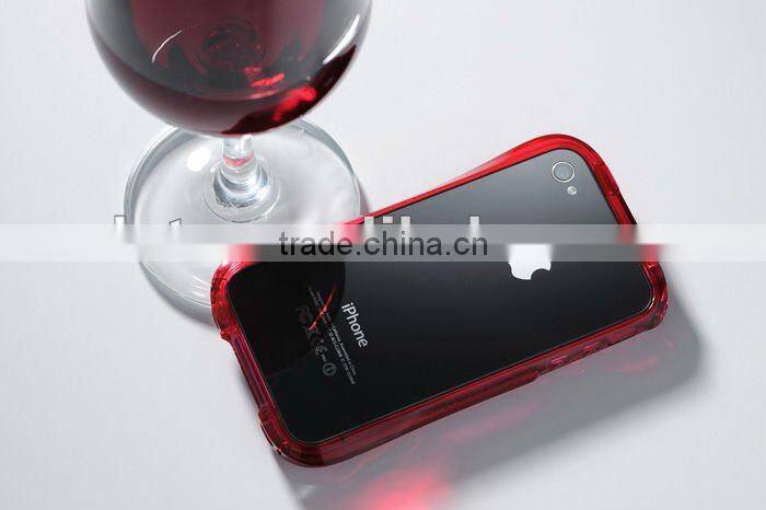 high quality novelty Durable Aluminium Metal Bumper Cover Case for iphone 4 4S
