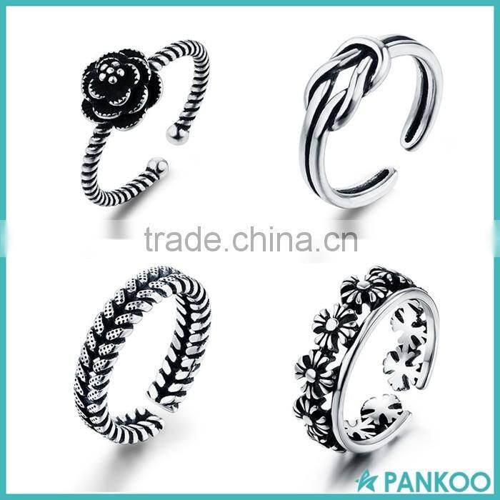 New Design Vintage Jewelry 925 Sterling Silver Ladies Finger Ring