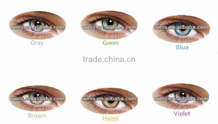 Wholesale popular Naty B type blue Korea color contact lens yearly cosmetic lenses wholesale colored contacts