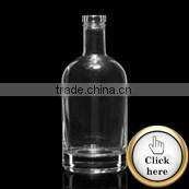 Hand soap screw top embossed custom made glass bottles 500 ml