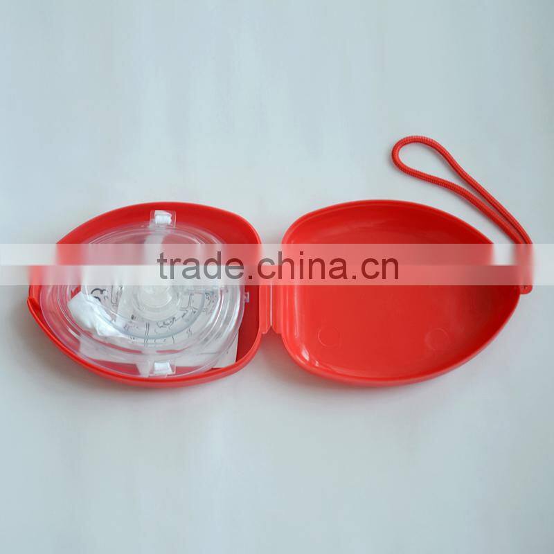 CPR mask shell case disposable, one way valve replacement