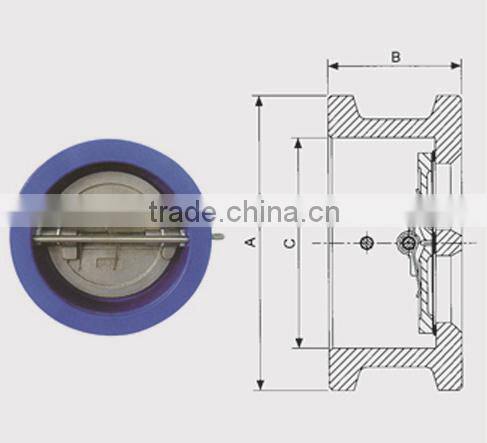 cast iron duo check valve
