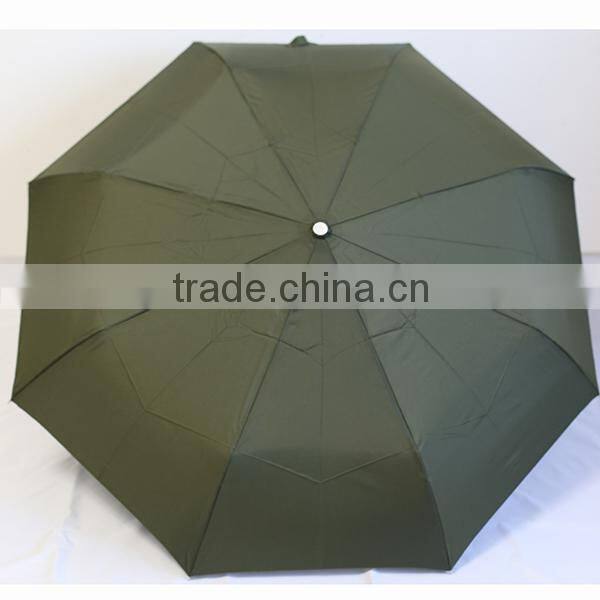 190T pongee simple green umbrella for sunshade