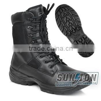 Military camouflage Tactical Boots with suede cowhide leather surface