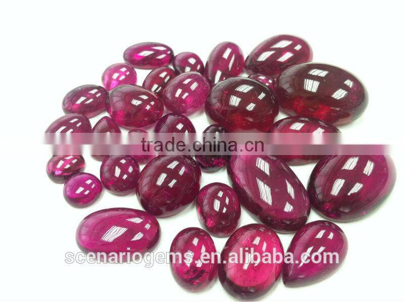 #MMZZ Natural Multi-Shape Loose Gemstone Rubellite Cabochon