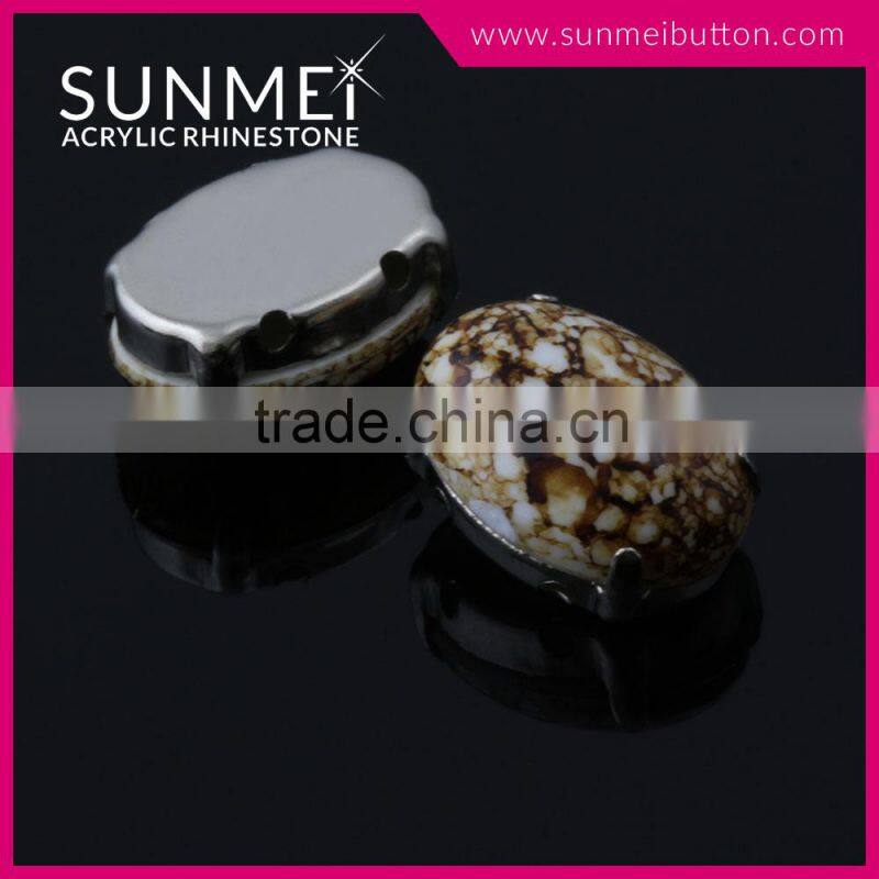 Novelty Crystal Decoration Clawed Kinds of Garment Shank Button for Sale