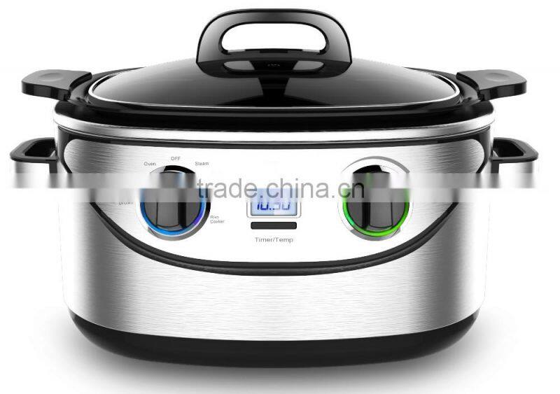 6quart 5L electric multi cooker MC-600D with slow cookers function