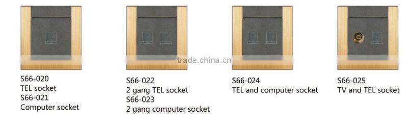 1 socket types of electrical switches with neon