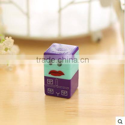 color printed kids plastic stamps
