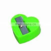 heart shape plastic pencil sharpener