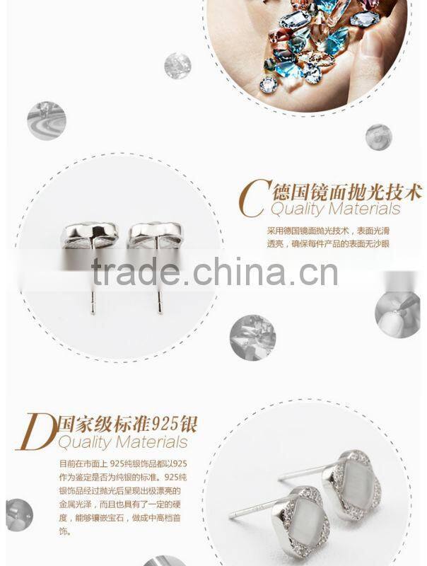 2015 new ear piercing jewelry &ouxi earringsCrystal Y20219