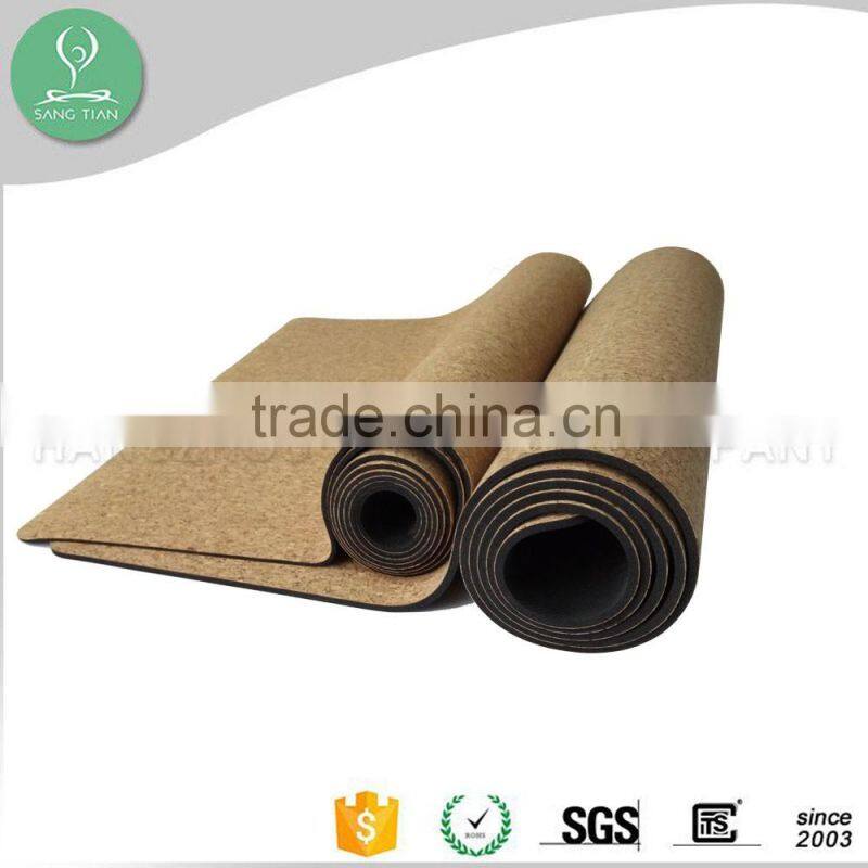 Premium 100% biodegradable rubber cork yoga mat
