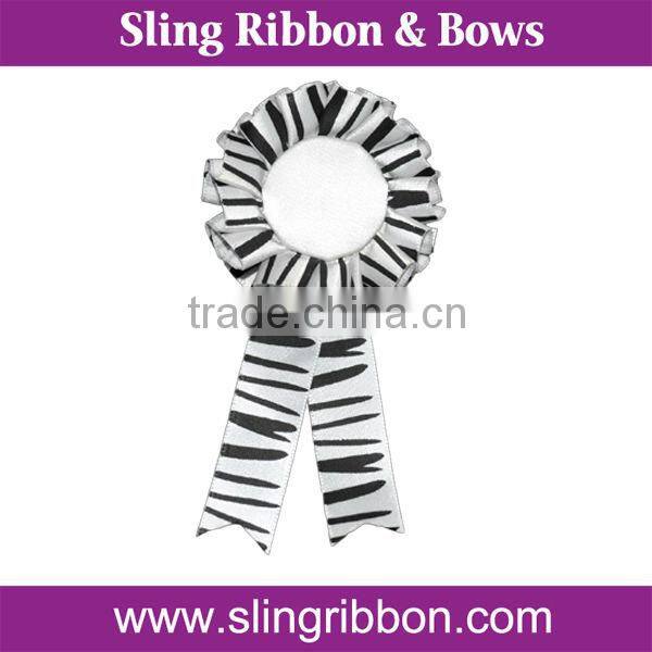 2014 Newest Round Ribbon Rosette Badge