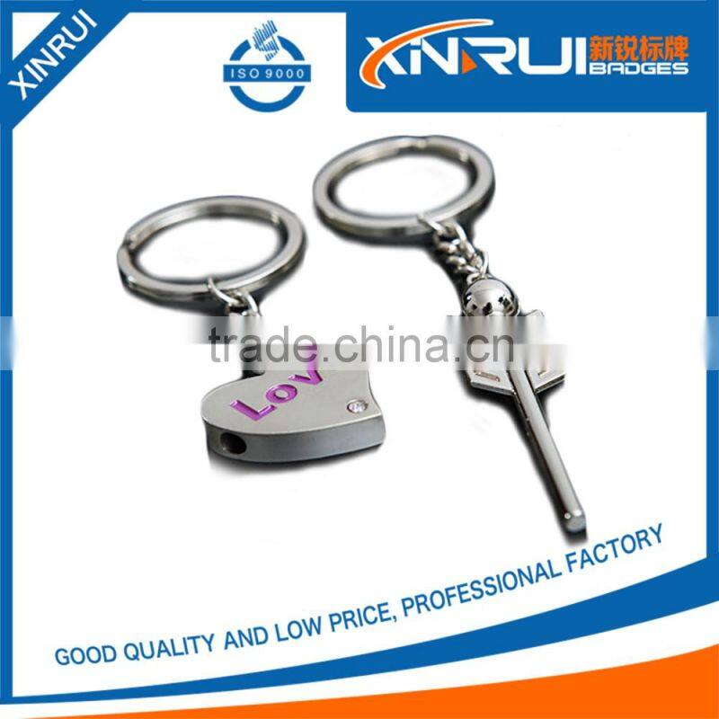 2016 new beautiful design high quality cheap custom metal keychain