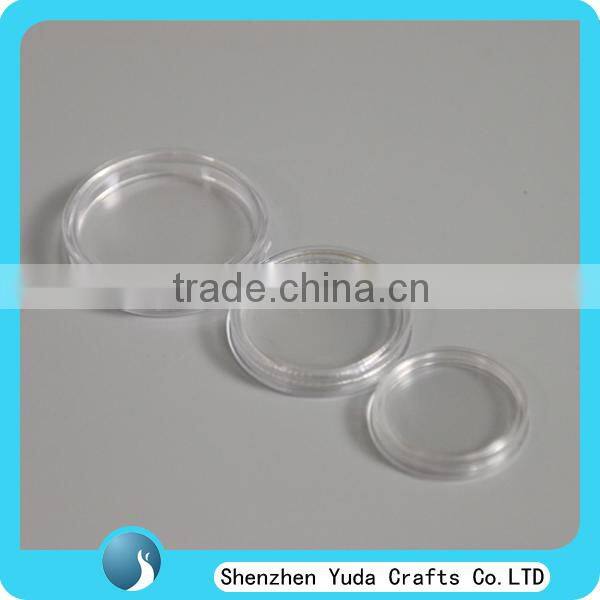 Hot sale round coin capsules wholesale transparent coin box