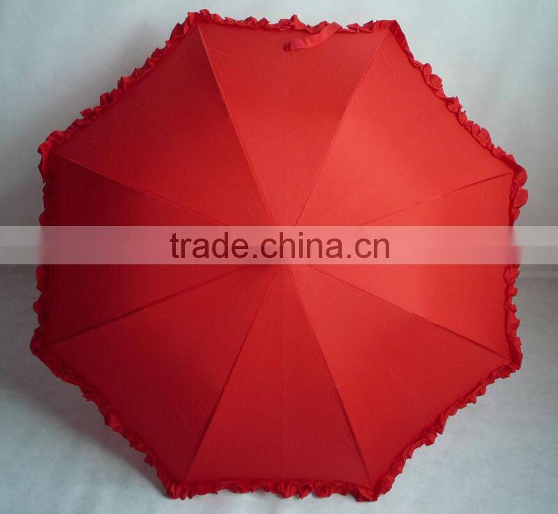 Fashion red rain umbrella with good quality
