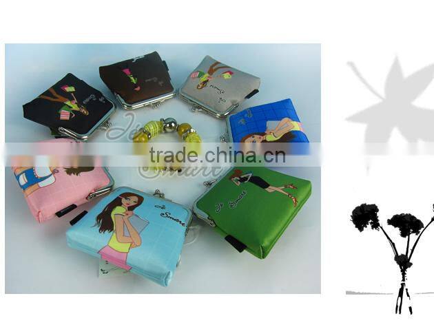 JSMART small coin purse coffee brand budget gift customized bag