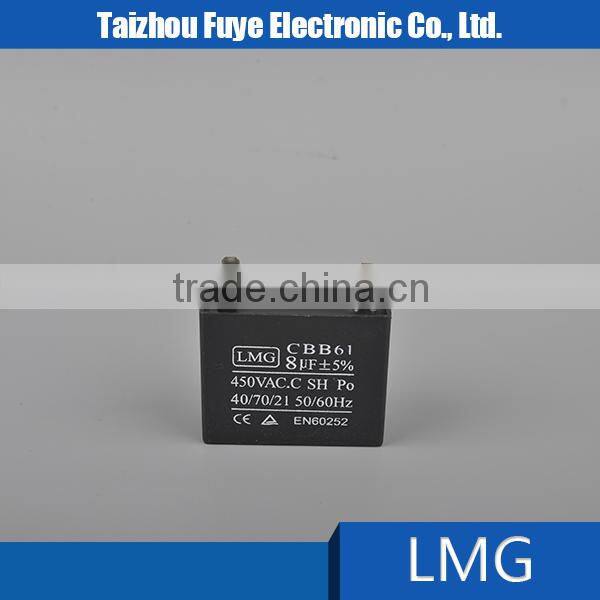 Alibaba express Motor Run fan capacitor cbb61 ,ceiling fan capacitor