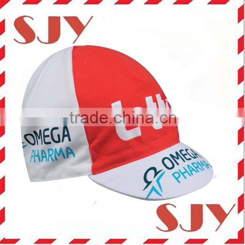100%Polyester Custom Printing Quick-Dry Racing Bicycle Caps