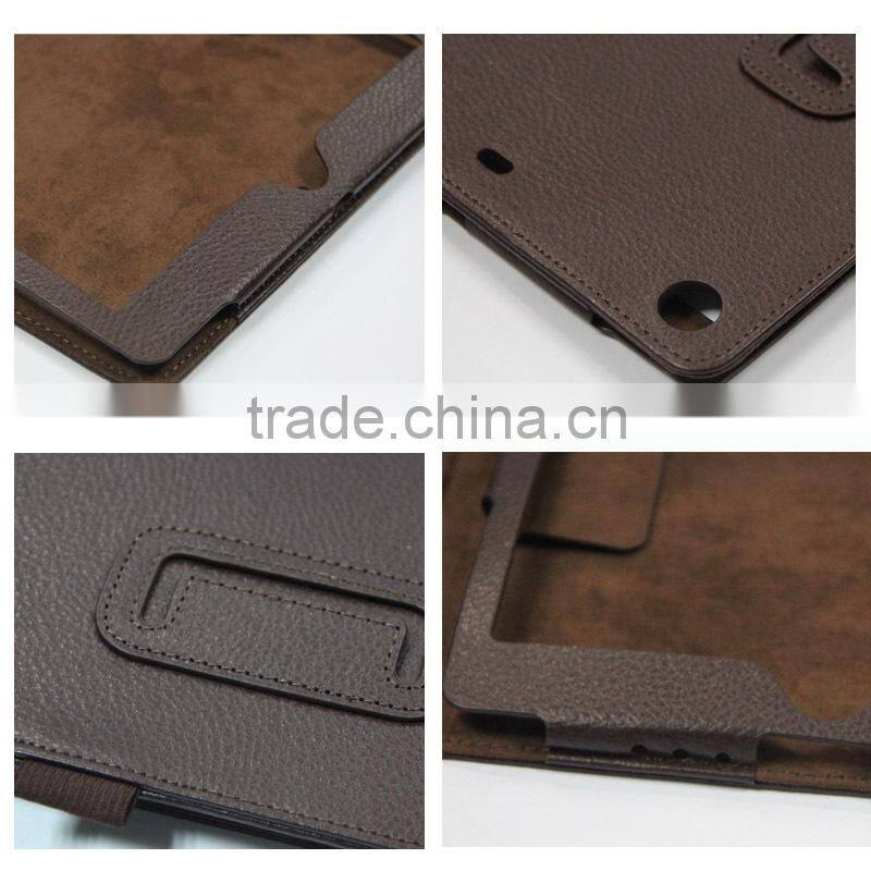 New Product Lichee Pattern For iPad Air Leather Case,Smart Leather Cover For Apple iPad Air With Stand