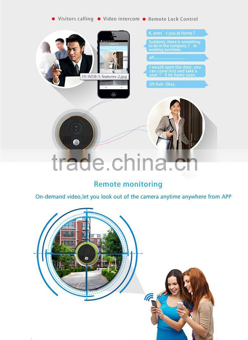 Physen WIFI Video Doorbell Intelligent Home Security Management Long-range Control with app