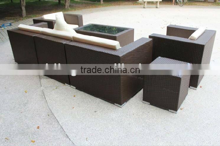 2016 popular style rattan sofa set