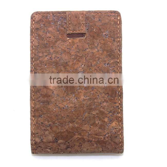 Boshiho brown cork men credit card wallet