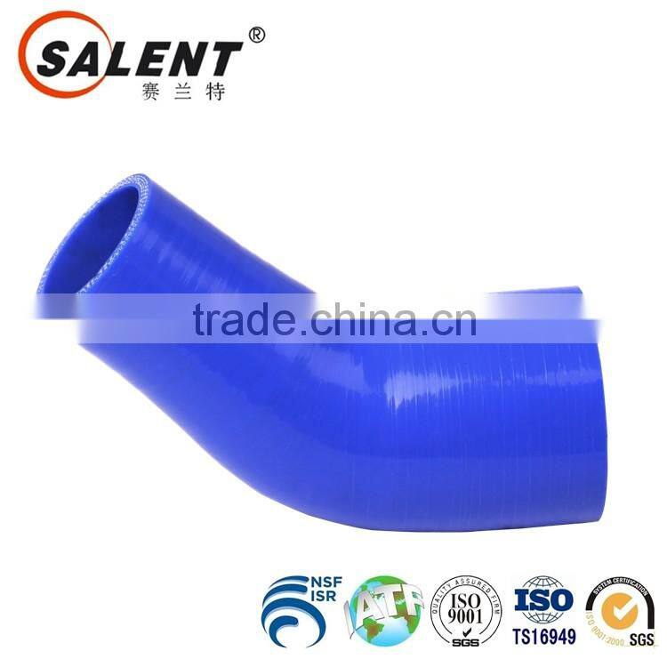 reinforced 35mm to 30mm blue automotive 45 degree silicone reducer elbow hose heat resistant