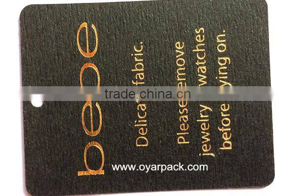 punch 2 holes silver earring card with gold logo custom