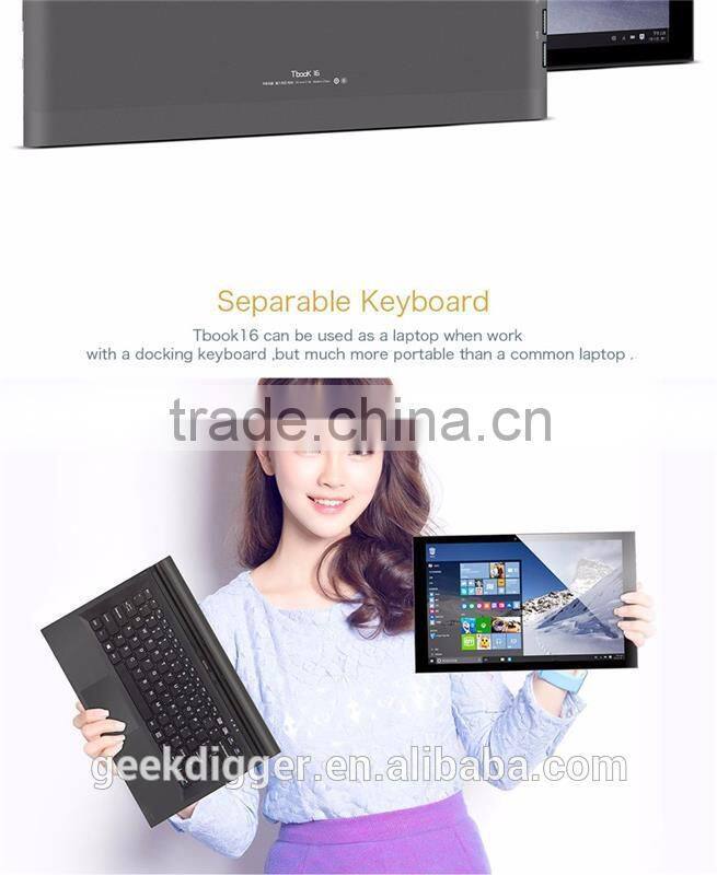 Teclast TBOOK 16 2 in 1 Ultrabook Tablet PC-BLACK/11.6 inch Win 10 + Android 5.1 Intel Cherry Trail Z8300 64bit