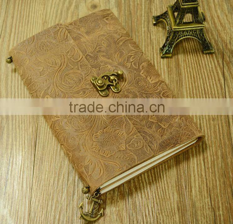 2014 new genunine leather handmade leather notebook