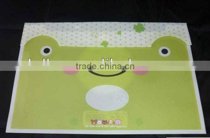 decorative folding pp plastic file folder