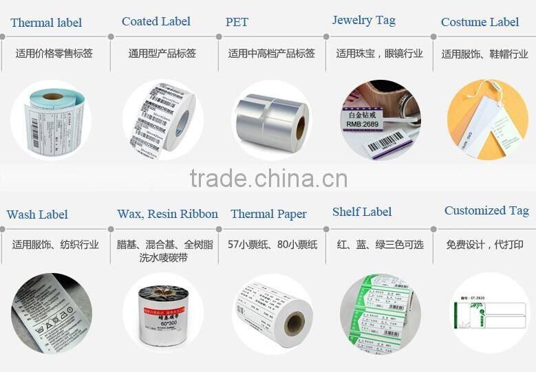 Direct thermal labels sticker 50x30mm shipping label for Zebra Printer